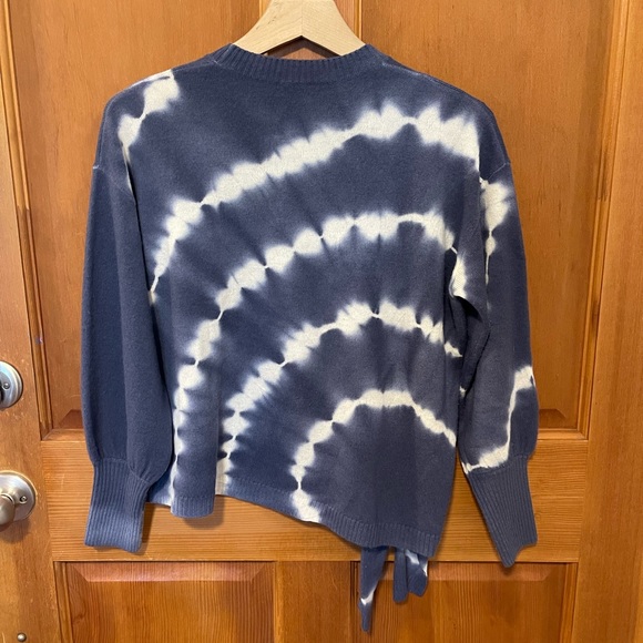 Cinq A Sept Clerisa Tie Dye Wool Cashmere Pullover Sweater - Picture 4 of 9